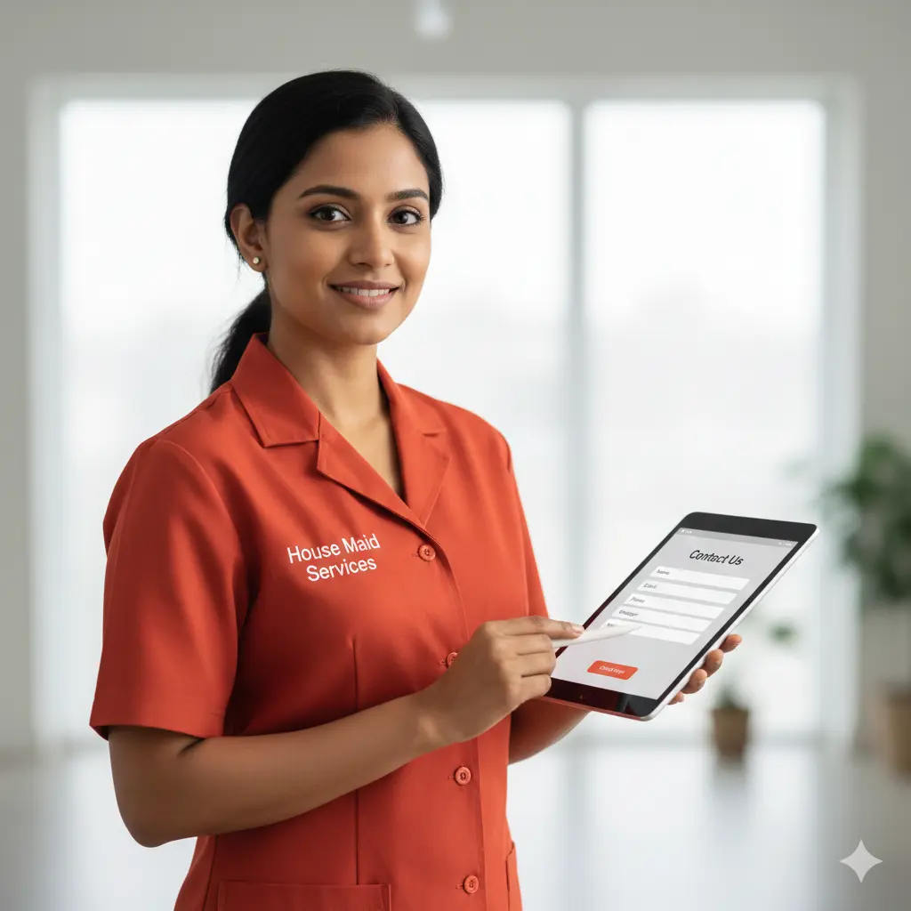 House maid service contact section